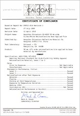 ANSI 107-2010 for reflective heat trasnfer film